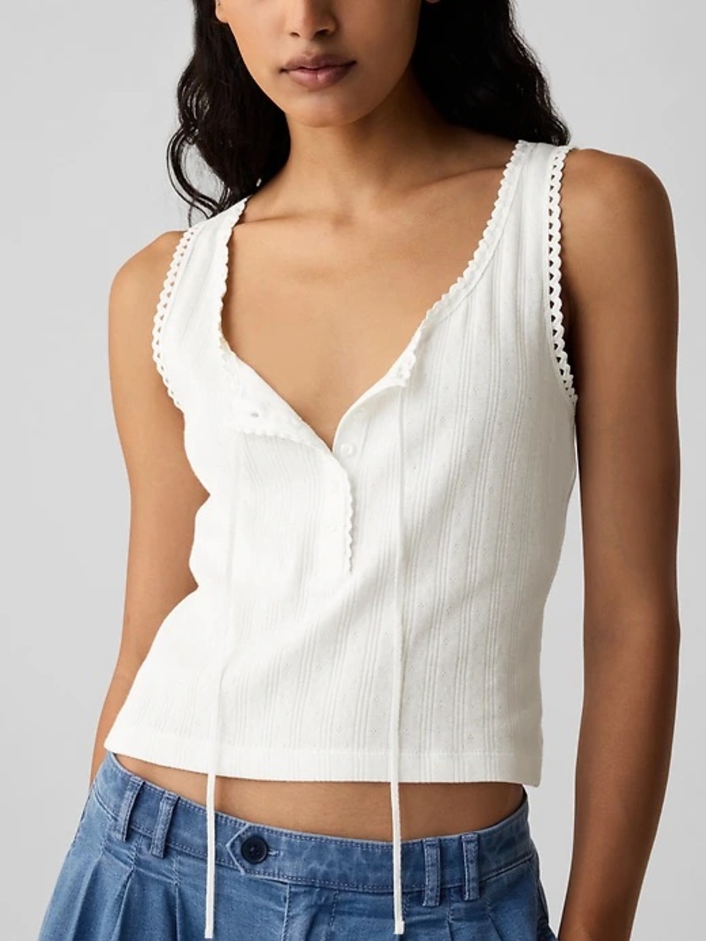 Gap X Doen Pointelle Tank Top
